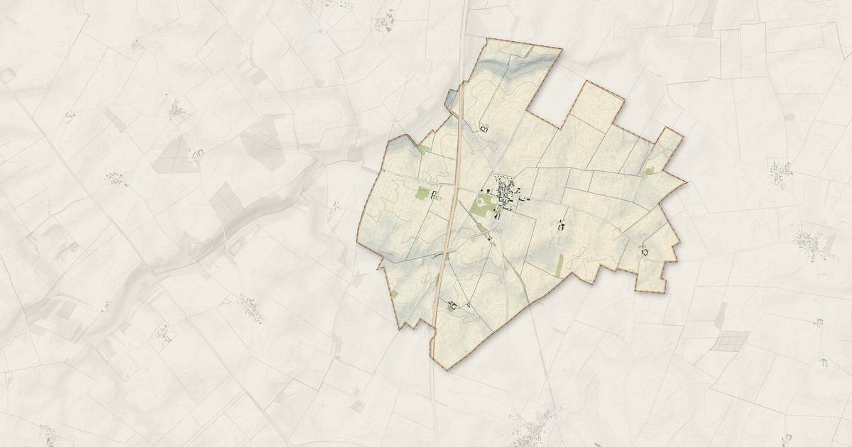 Portrait cartographique de Trancrainville : relief, eau, forêts, bâti et voies, calculés à partir des données de l'IGN