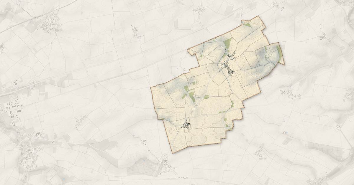 Portrait cartographique de Umpeau : relief, eau, forêts, bâti et voies, calculés à partir des données de l'IGN