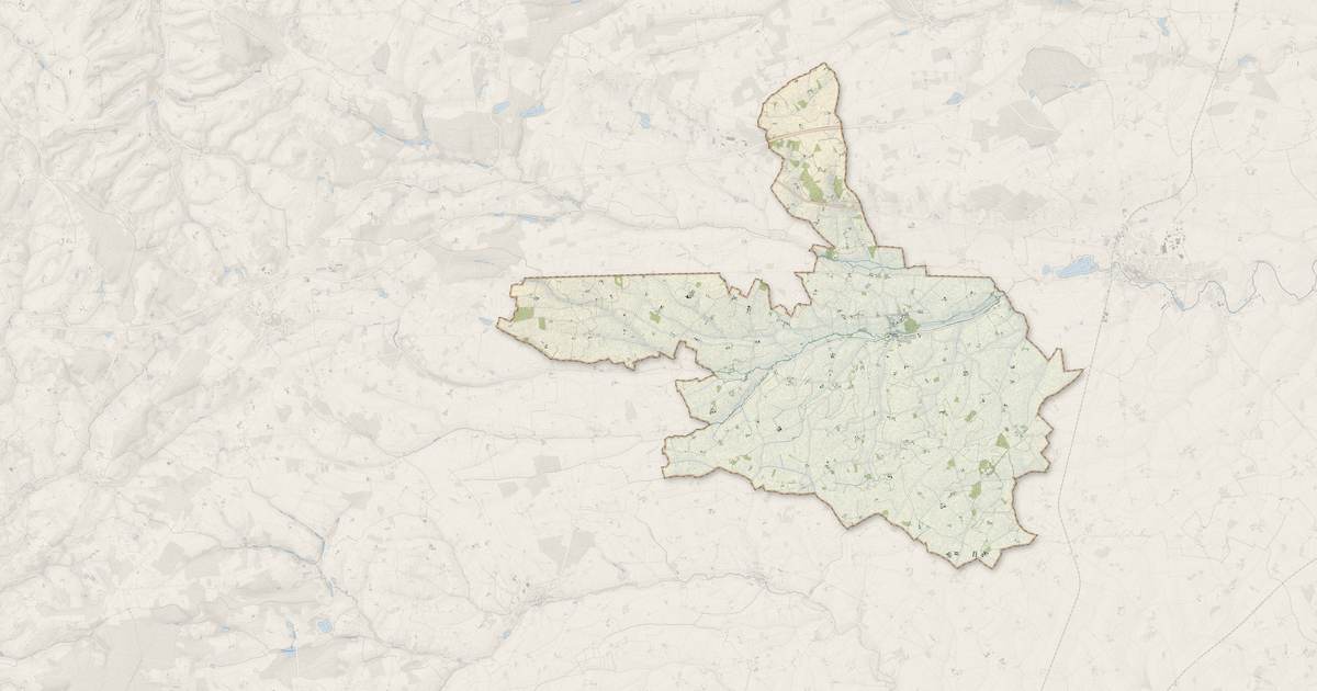 Portrait cartographique de Unverre : relief, eau, forêts, bâti et voies, calculés à partir des données de l'IGN