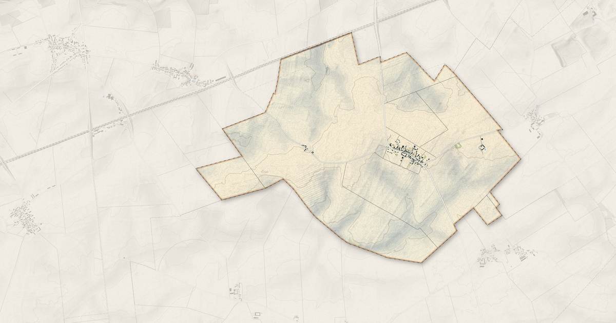 Portrait cartographique de Villars : relief, eau, forêts, bâti et voies, calculés à partir des données de l'IGN