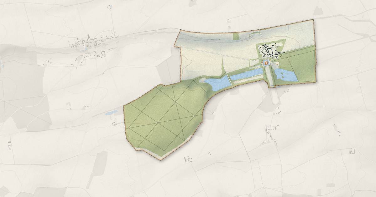 Portrait cartographique de Villebon : relief, eau, forêts, bâti et voies, calculés à partir des données de l'IGN