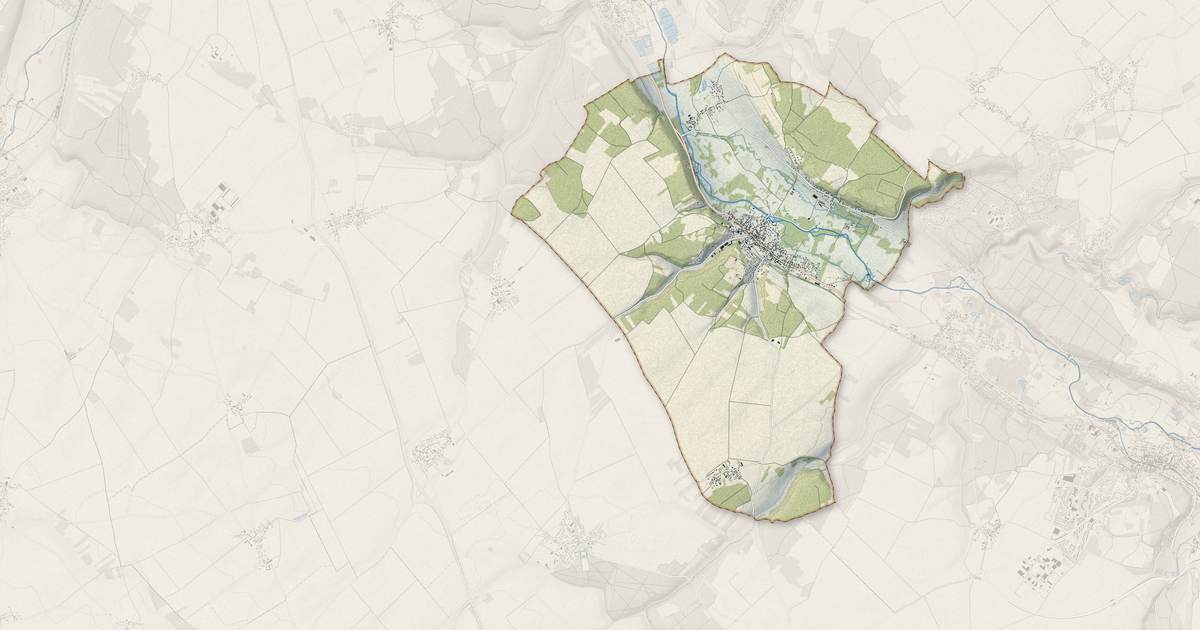 Portrait cartographique de Villemeux-sur-Eure : relief, eau, forêts, bâti et voies, calculés à partir des données de l'IGN