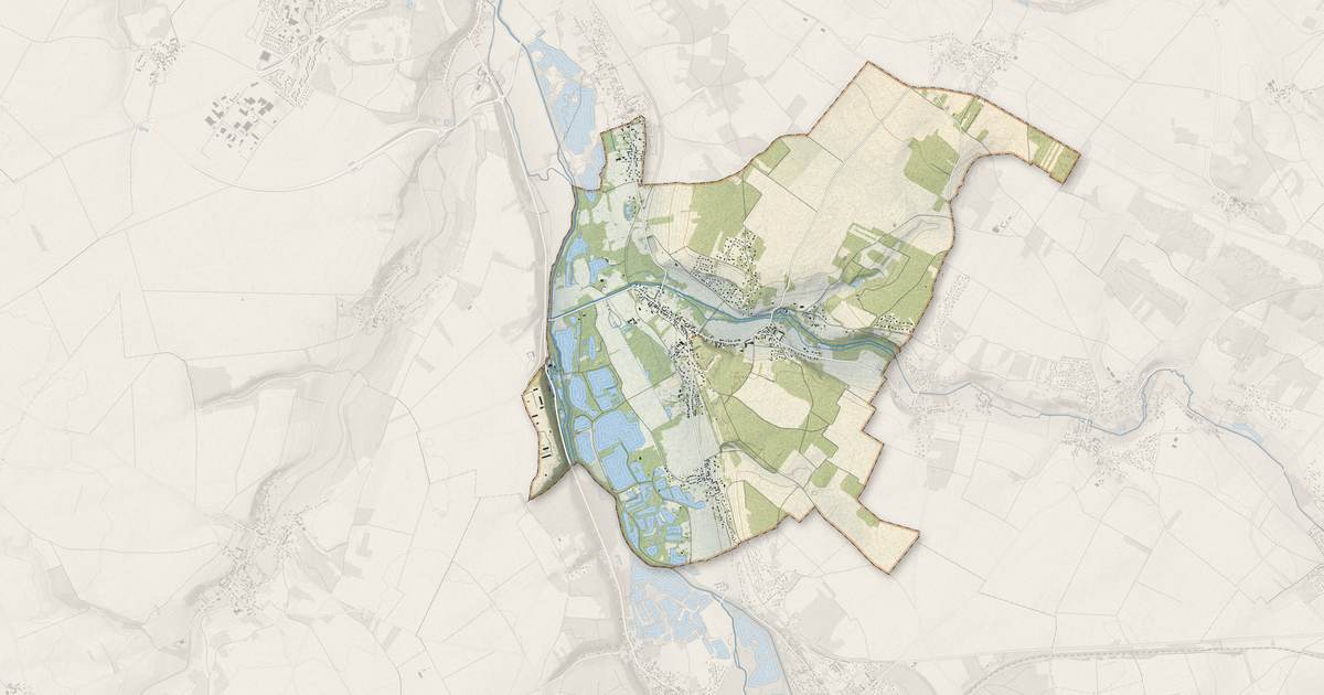 Portrait cartographique de Villiers-le-Morhier : relief, eau, forêts, bâti et voies, calculés à partir des données de l'IGN