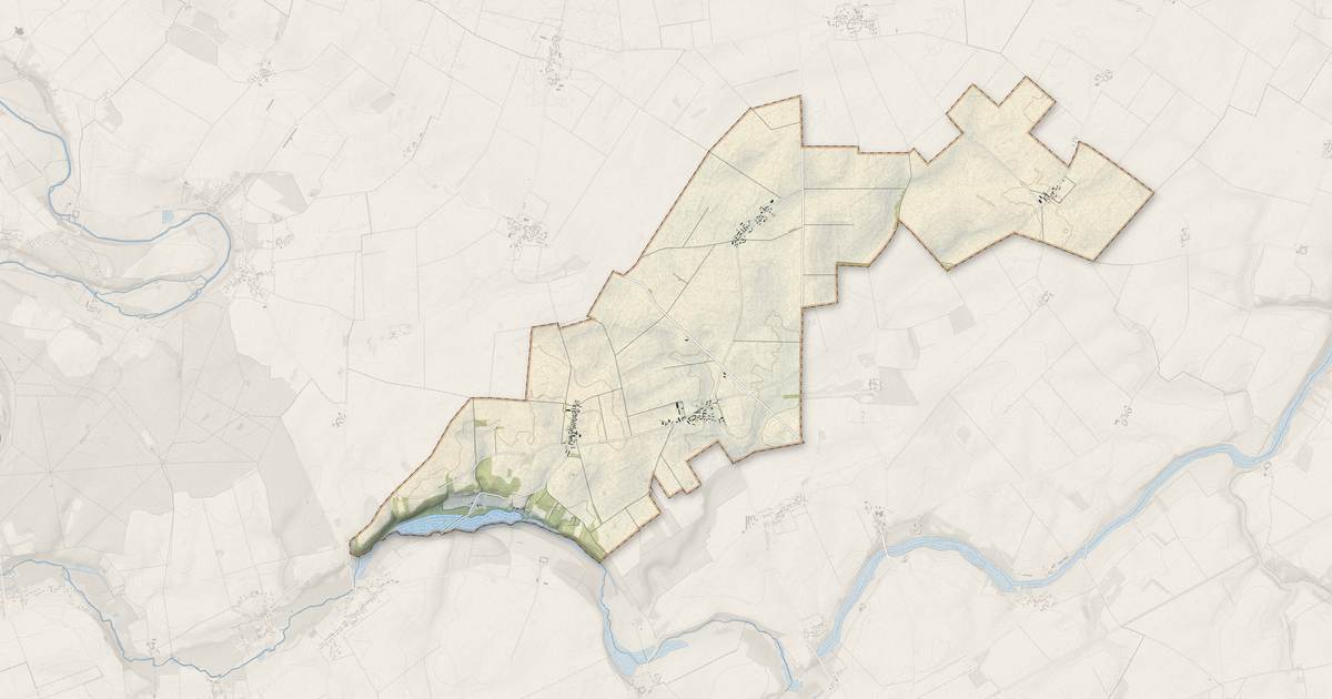 Portrait cartographique de Villiers-Saint-Orien : relief, eau, forêts, bâti et voies, calculés à partir des données de l'IGN