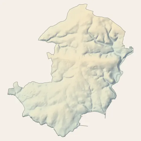 Audierne : relief