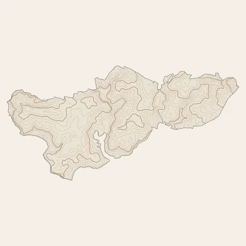 Bénodet : courbes de niveau