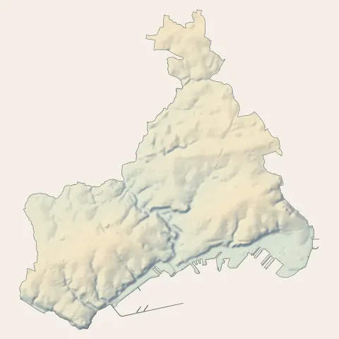 Brest : relief