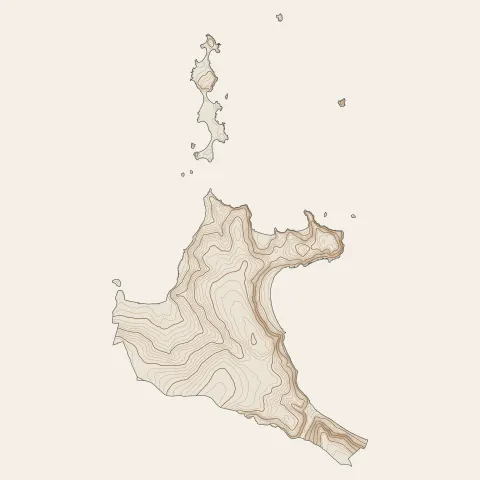 Carantec : courbes de niveau