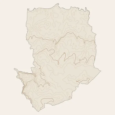 Cléder : courbes de niveau