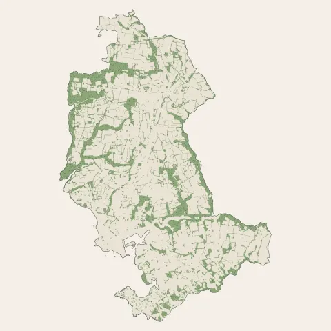 Concarneau : bois, forêts et landes