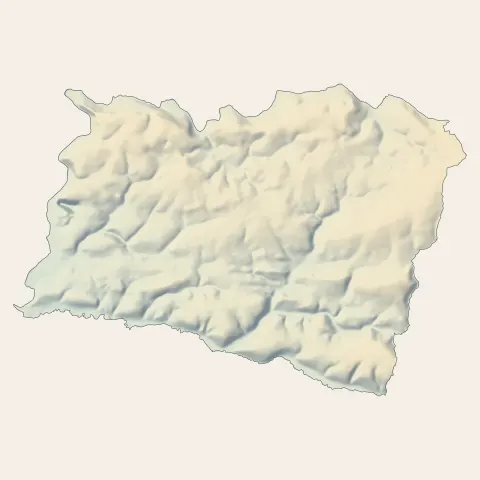 Ergué-Gabéric : relief
