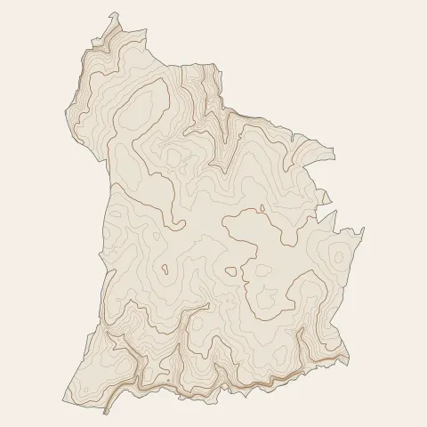 Le Folgoët : courbes de niveau