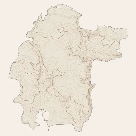 La Forêt-Fouesnant : courbes de niveau