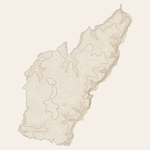 Guiclan : courbes de niveau