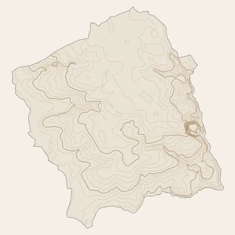 Guilers : courbes de niveau