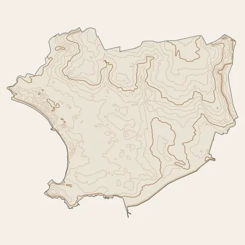 Guilvinec : courbes de niveau