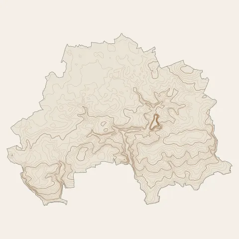 Guipavas : courbes de niveau
