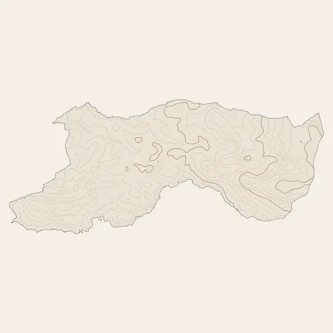 Hanvec : courbes de niveau