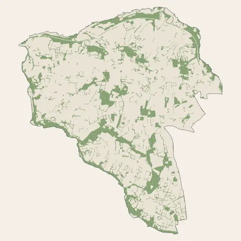 Lampaul-Guimiliau : bois, forêts et landes