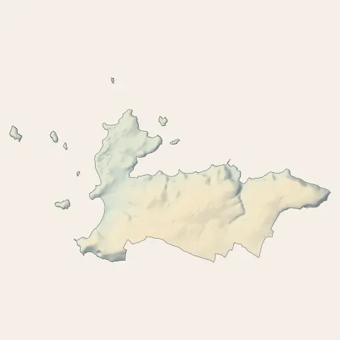 Landéda : relief
