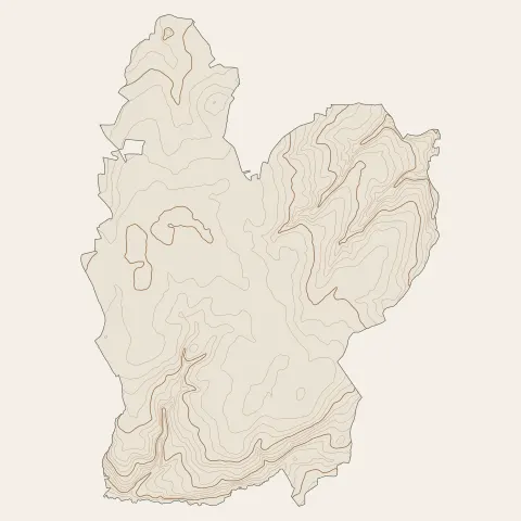 Lanmeur : courbes de niveau