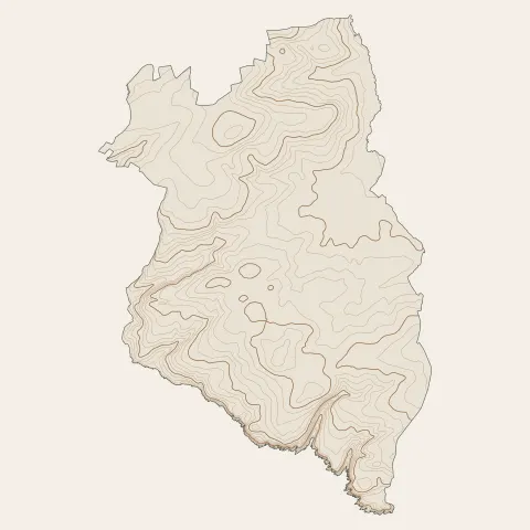 Locmaria-Plouzané : courbes de niveau