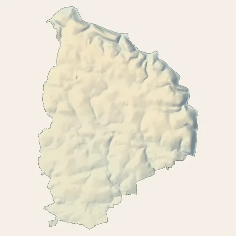 Mellac : relief
