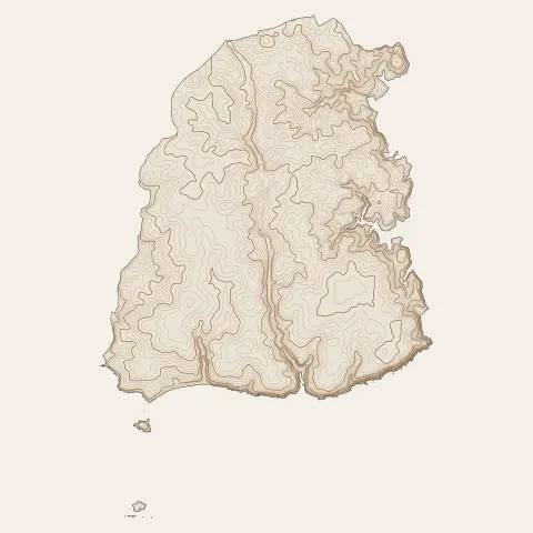 Névez : courbes de niveau