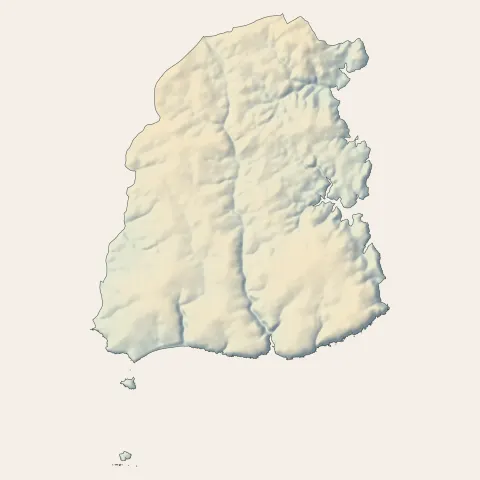 Névez : relief