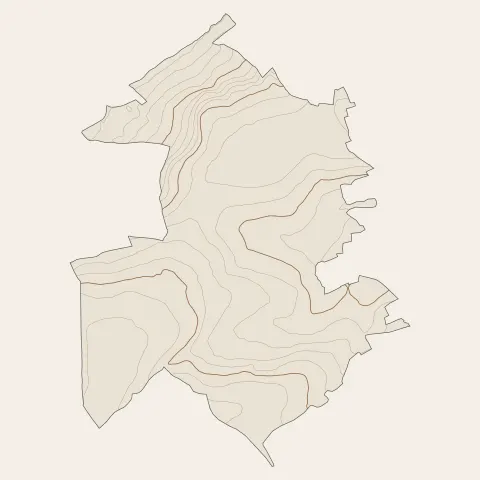 Pencran : courbes de niveau