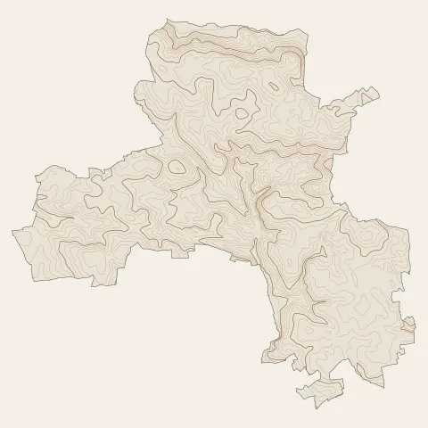 Plogastel-Saint-Germain : courbes de niveau