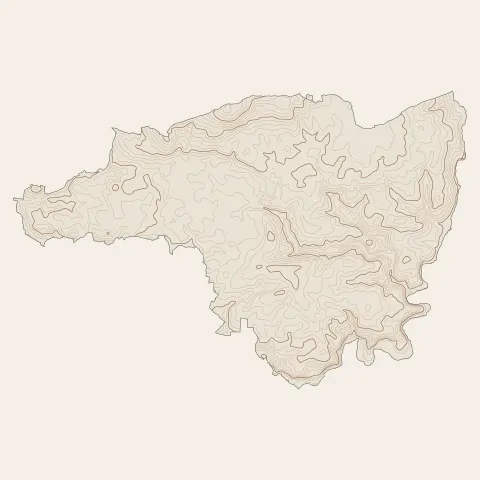 Plogonnec : courbes de niveau