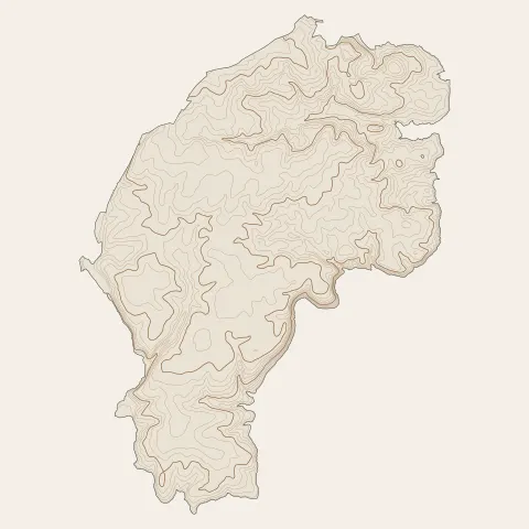 Plomelin : courbes de niveau