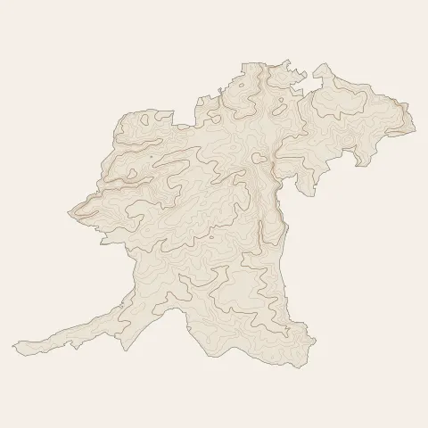 Plonéour-Lanvern : courbes de niveau