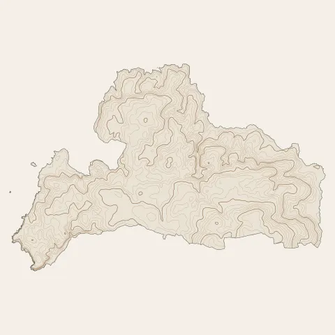 Plouarzel : courbes de niveau
