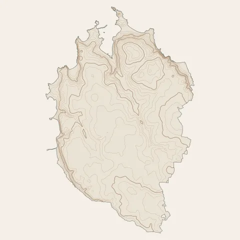 Plougasnou : courbes de niveau