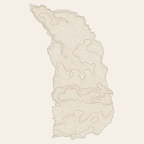 Plougonven : courbes de niveau