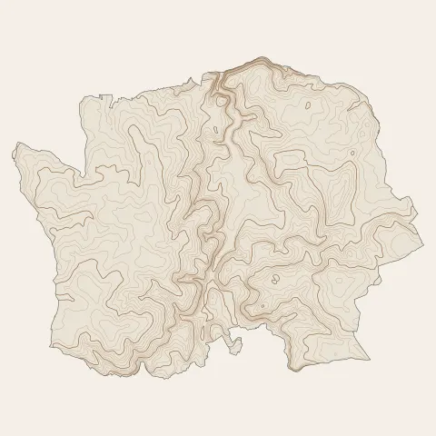 Plouguin : courbes de niveau