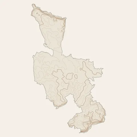 Plounéventer : courbes de niveau