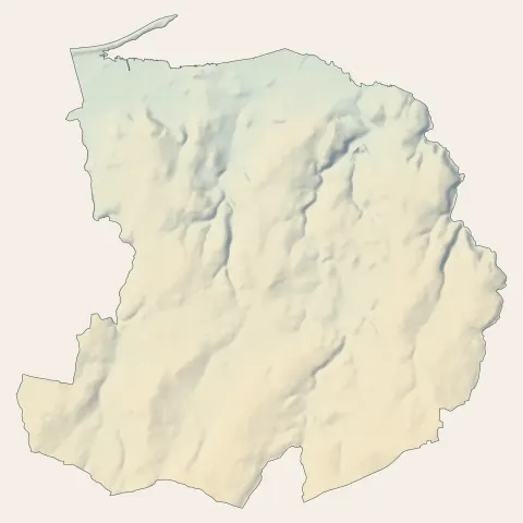 Plounévez-Lochrist : relief
