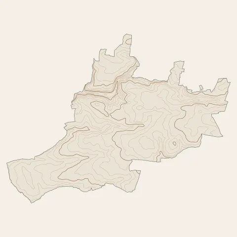 Pouldreuzic : courbes de niveau