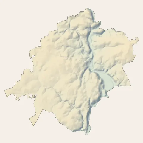 Quimperlé : relief