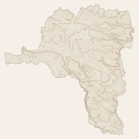Rosporden : courbes de niveau