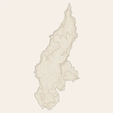 Saint-Thégonnec Loc-Eguiner : courbes de niveau