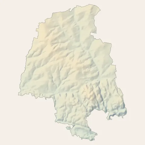 Scaër : relief