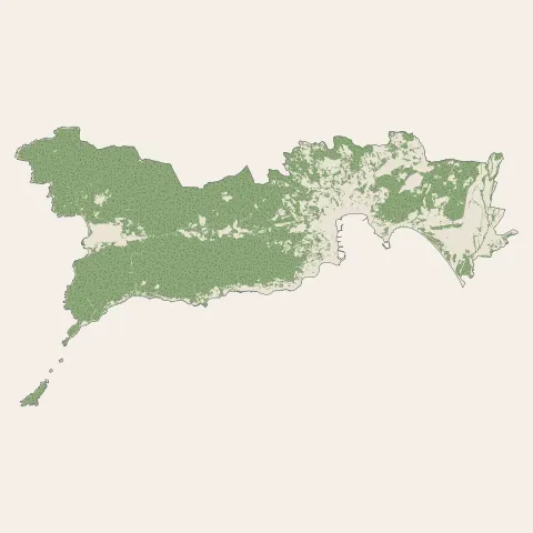 Ajaccio : bois, forêts et landes