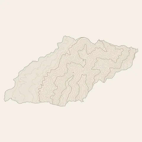 Cuttoli-Corticchiato : courbes de niveau