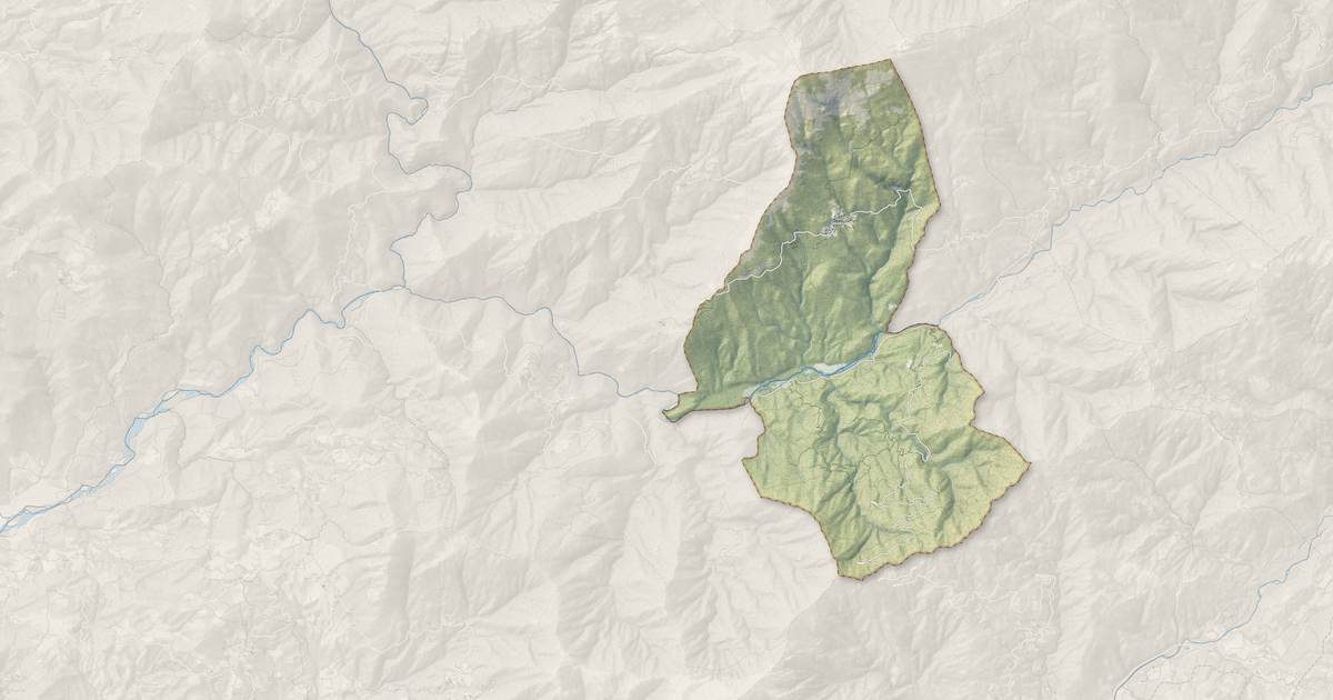Portrait cartographique de Salice : relief, eau, forêts, bâti et voies, calculés à partir des données de l'IGN