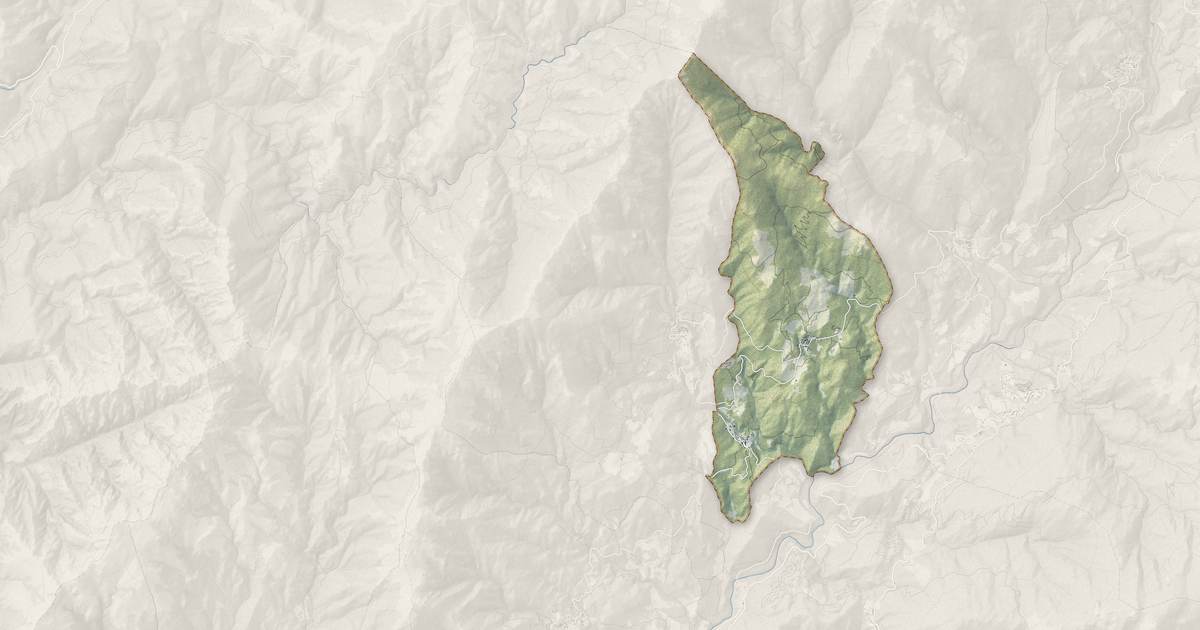 Portrait cartographique de Sampolo : relief, eau, forêts, bâti et voies, calculés à partir des données de l'IGN