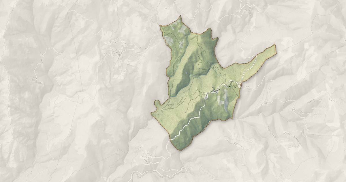 Portrait cartographique de Alando : relief, eau, forêts, bâti et voies, calculés à partir des données de l'IGN